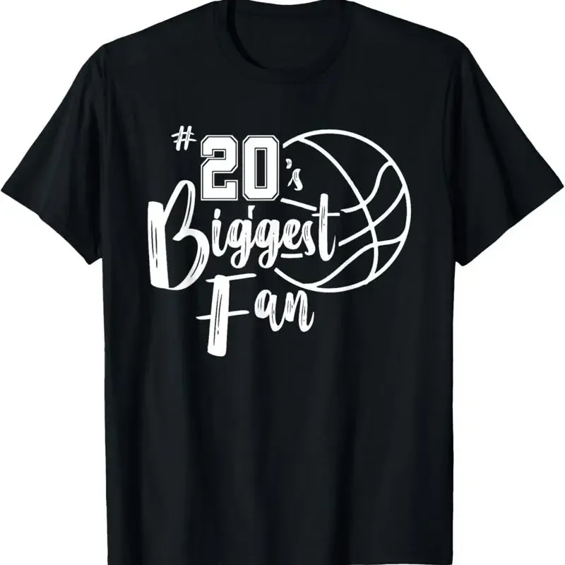 Number 20'S Biggest Fan T Shirt Basketball Player Mom Dad