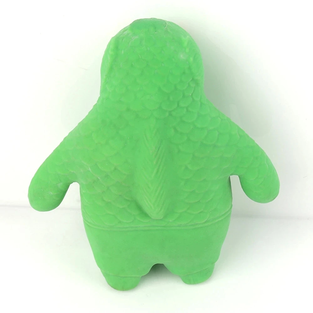 Big Spongy Squishy Fidget Green Fish Stretched Green Elastic Antistress Toy for Adult Kids Soft Fun Gifts