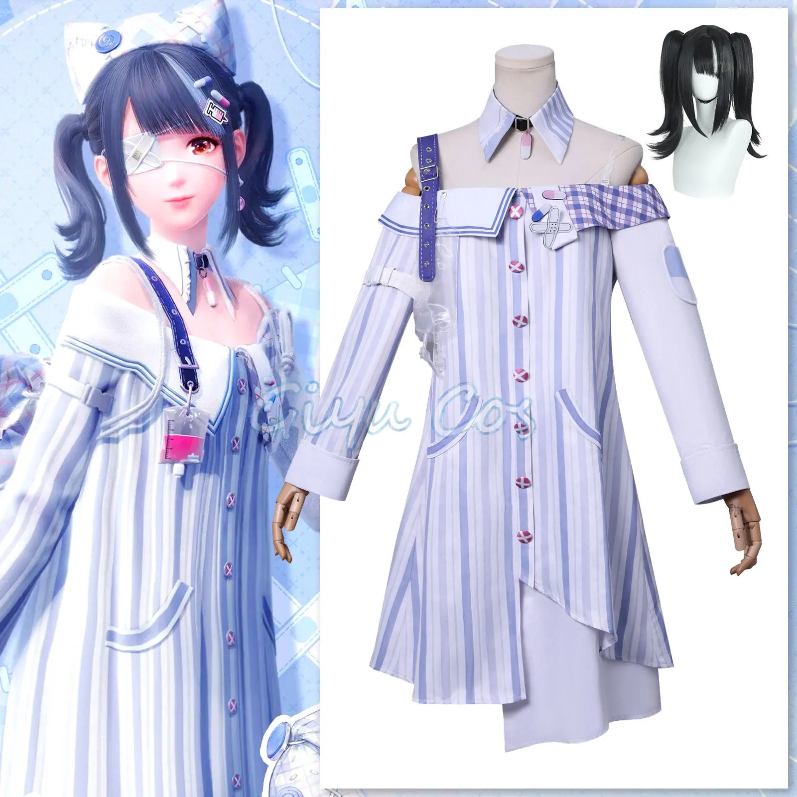 

Костюм для косплея Инфинити Ники, карнавальный костюм на Хэллоуин для женщин, игровой костюм