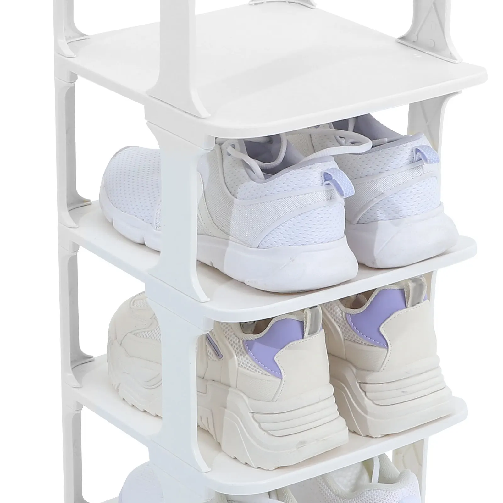 

Multi-Tier Shoe Rack 7 Tier Narrow Freestanding Organizer Shelf Shoe Storage Stand for Small Space Organizer Shelf