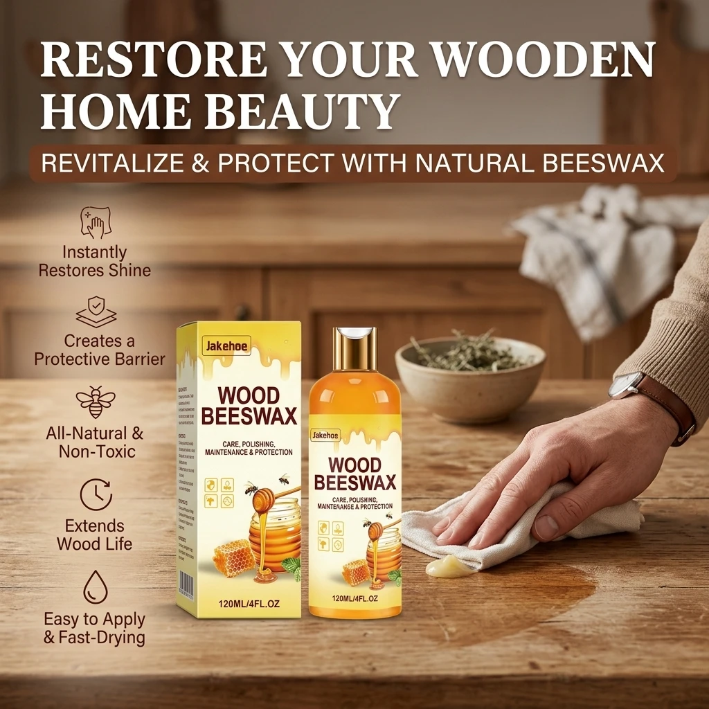 Wood Beeswax Polish Agent Moisturizing Repair Minor Dry Cracks Boost Shine Prevent Cracking Restoration Wood Furniture Care Oil