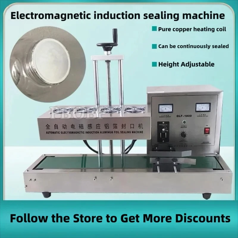 PBOBP Horizontal Continuous Band Sealer Vacuum Sealing Machine Gas Flush Dry Ink Coding PE PP Aluminum Foil Bags