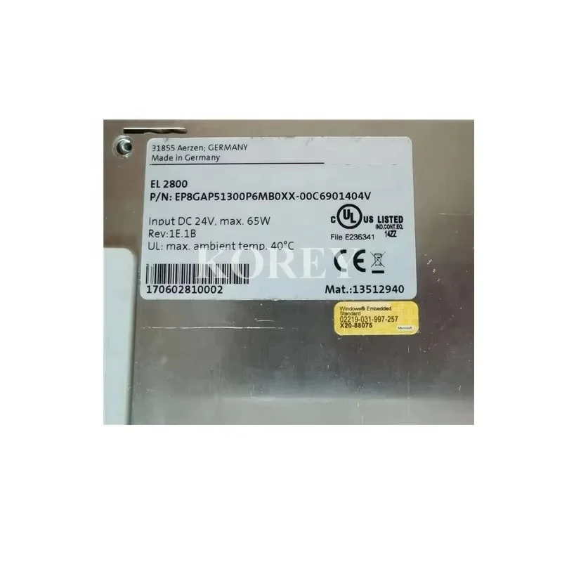 PC HMI Lcd Displays  EL2800 Touch Screen Controller Panel EP8GAP51300P6MB0XX-00C6901404V Brand New