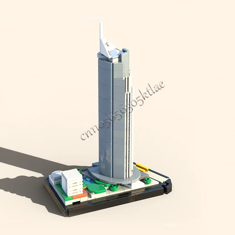 247 PCS House Street Q1 Towe An Architectural Piece MOC Anpassen Modulare Baustein Einfache Kreative DIY Montage Spielzeug Geschenk