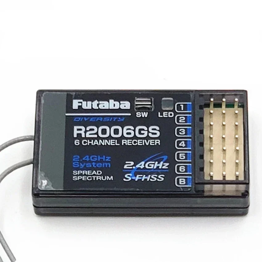 Futaba R2006GS 2.4G S-FHSS 6-Channel High-Voltage Receiver Futaba T6J T8J 18MZ 14SG Remote Control Receiver For Rc Planes Parts