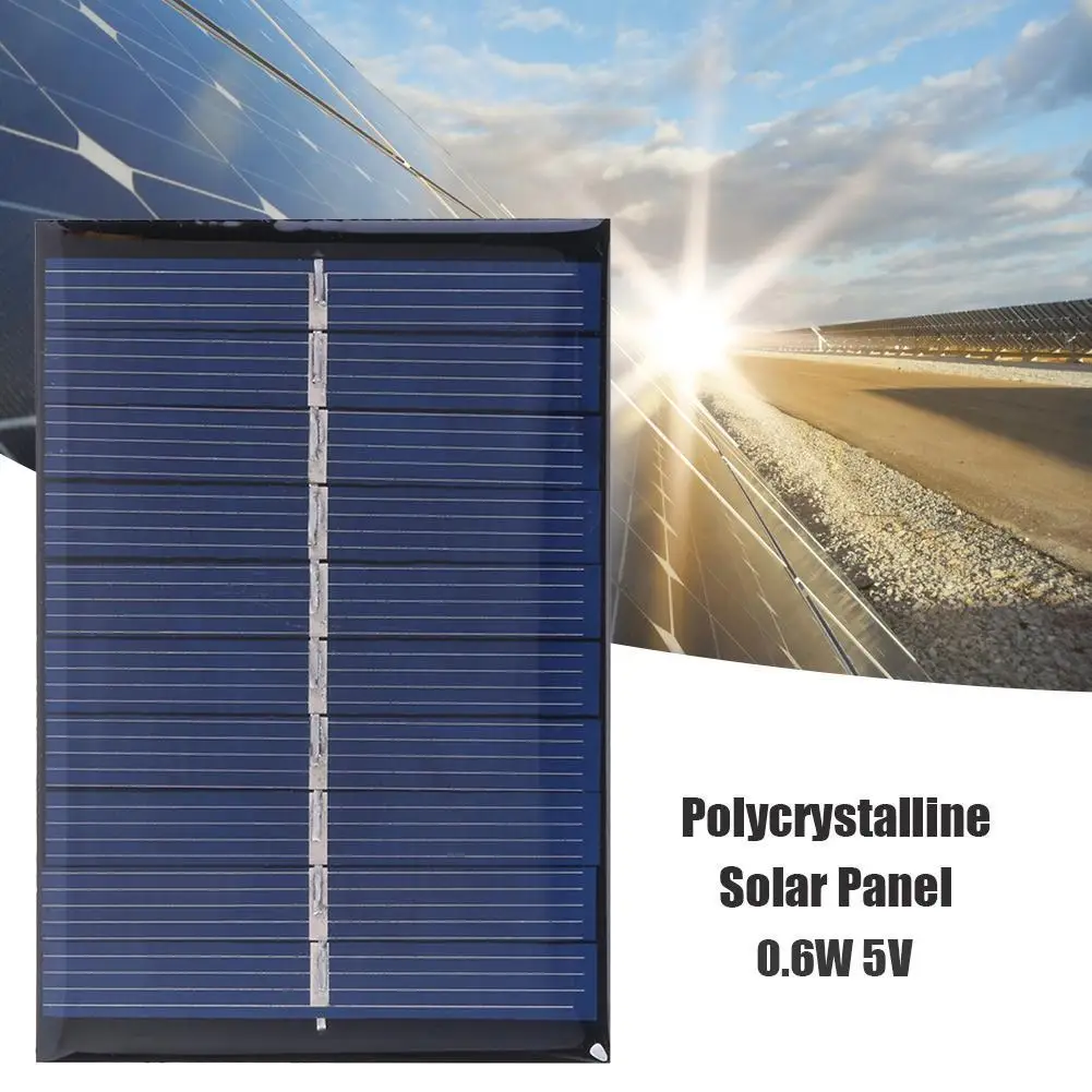 Portable Solar Charger Panel 80x55mm DIY 0.6W 5V 120mA Solar Cell Module Board