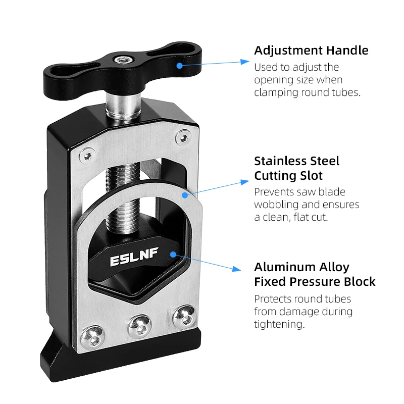 ESLNF Bike Carbon Fiber Steerer Bar Cutter Holder Saw Tool for 22.2mm 28.6mm Bicycle Fork Handlebar Seatpost Cutter Tools