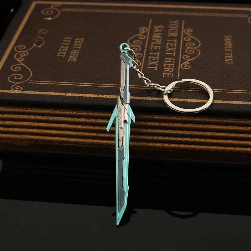 9cm nuevo juego VALORANT periférico Metal modelo accesorios de embalaje trasero llavero adornos de escritorio regalos de cumpleaños Juguetes