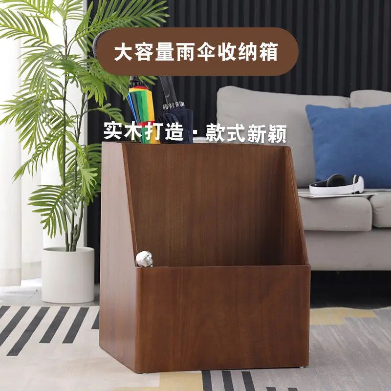 Commercial Solid Wood Umbrella Frame Hotel Lobby Nordic High-end Large Umbrella Barrel Simple LOGO Custom Umbrella Artifact