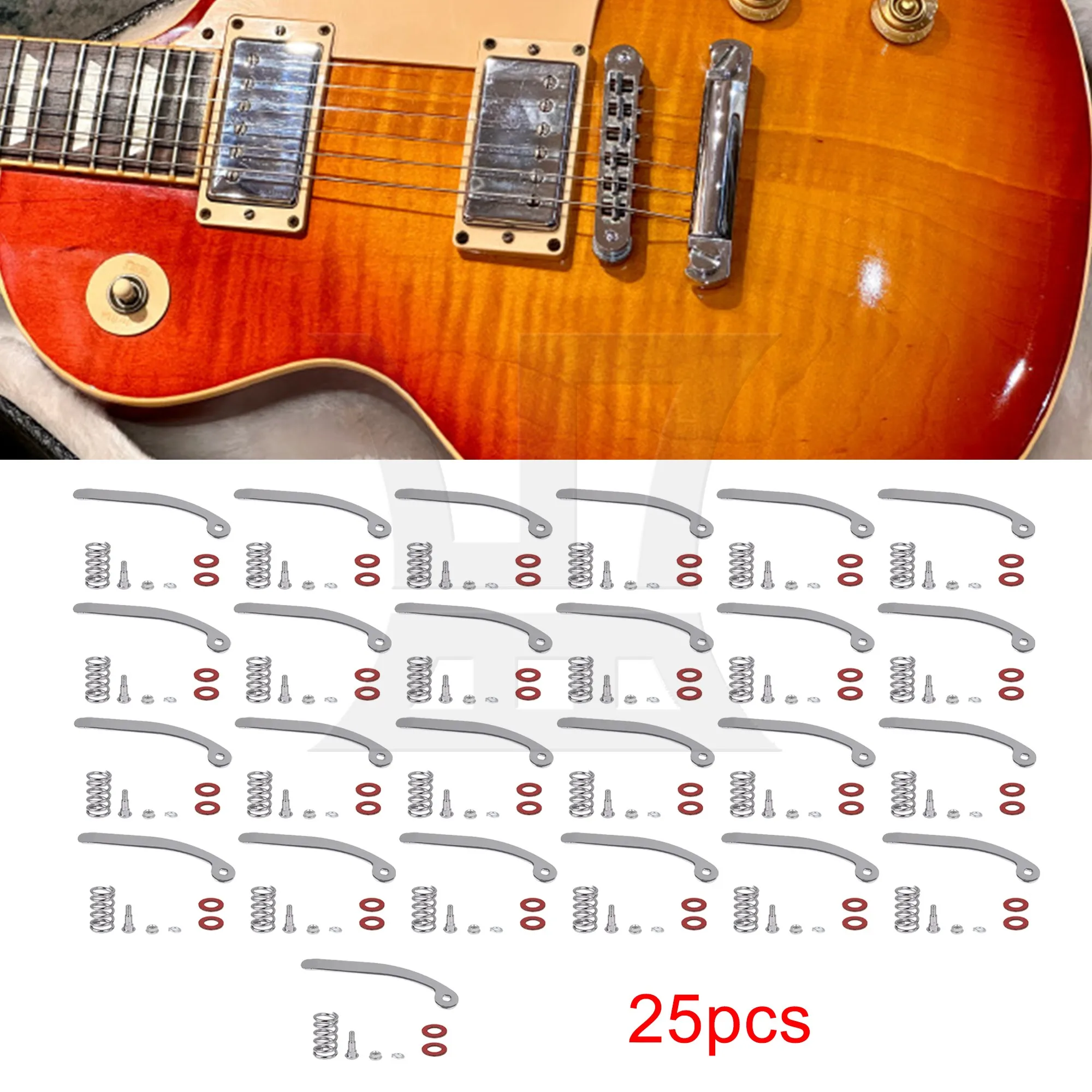 

Yibuy 1 Set Of 25 Pieces Guitar Tremolo Bridge Tremolo Arms, Solid Material