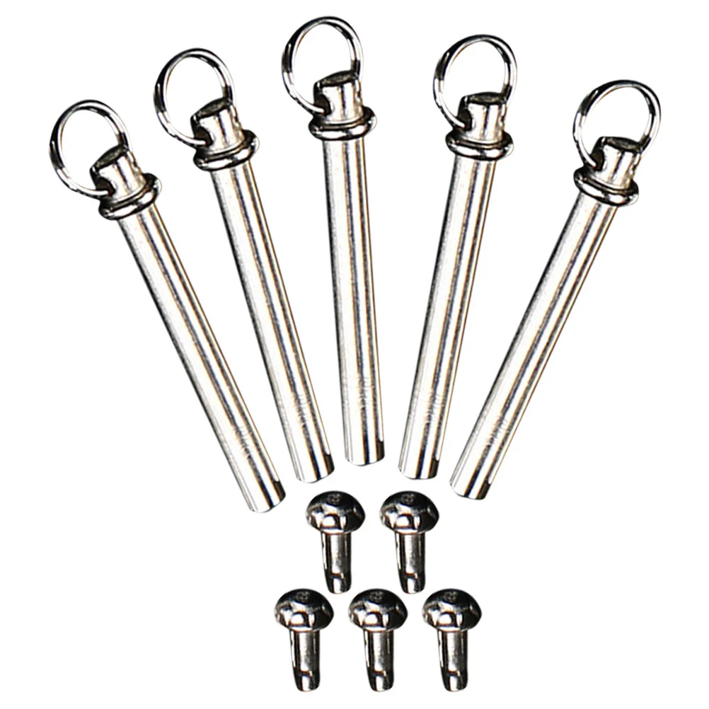 5 Sets Fan Accessories Handheld Shaft Rivet Solid Folding Rivets for Repairing Kit Nut Bolt