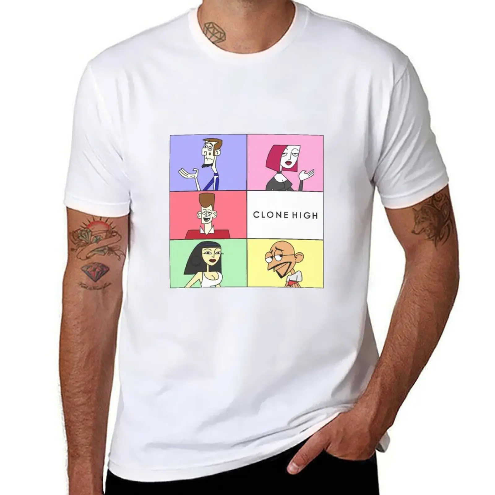

Clone High Square Frame Design T-Shirt t shirt man designer man t shirt cotton T-Shirt