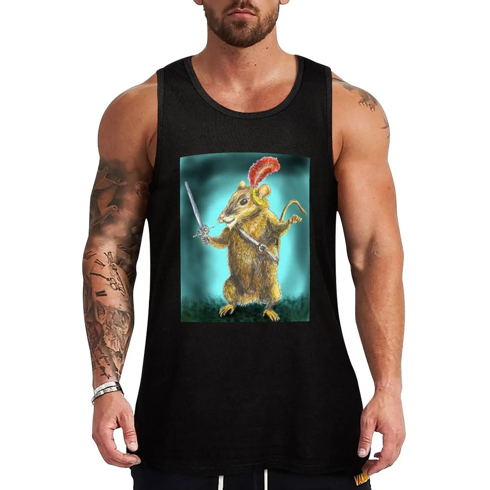 Reepicheep from The Chonicles of Narnia Tank Top Classic Basic Tank Top Regular Fit Casual Sleeveless