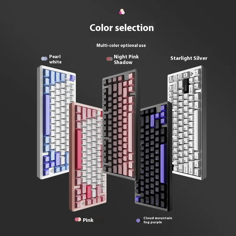 Vgn Vxe75 V2 Mechanical Keyboard Aluminum Alloy Three Mode Bluetooth Wireless Smart Speed X 75% Rgb Gasket Office Gaming Gifts