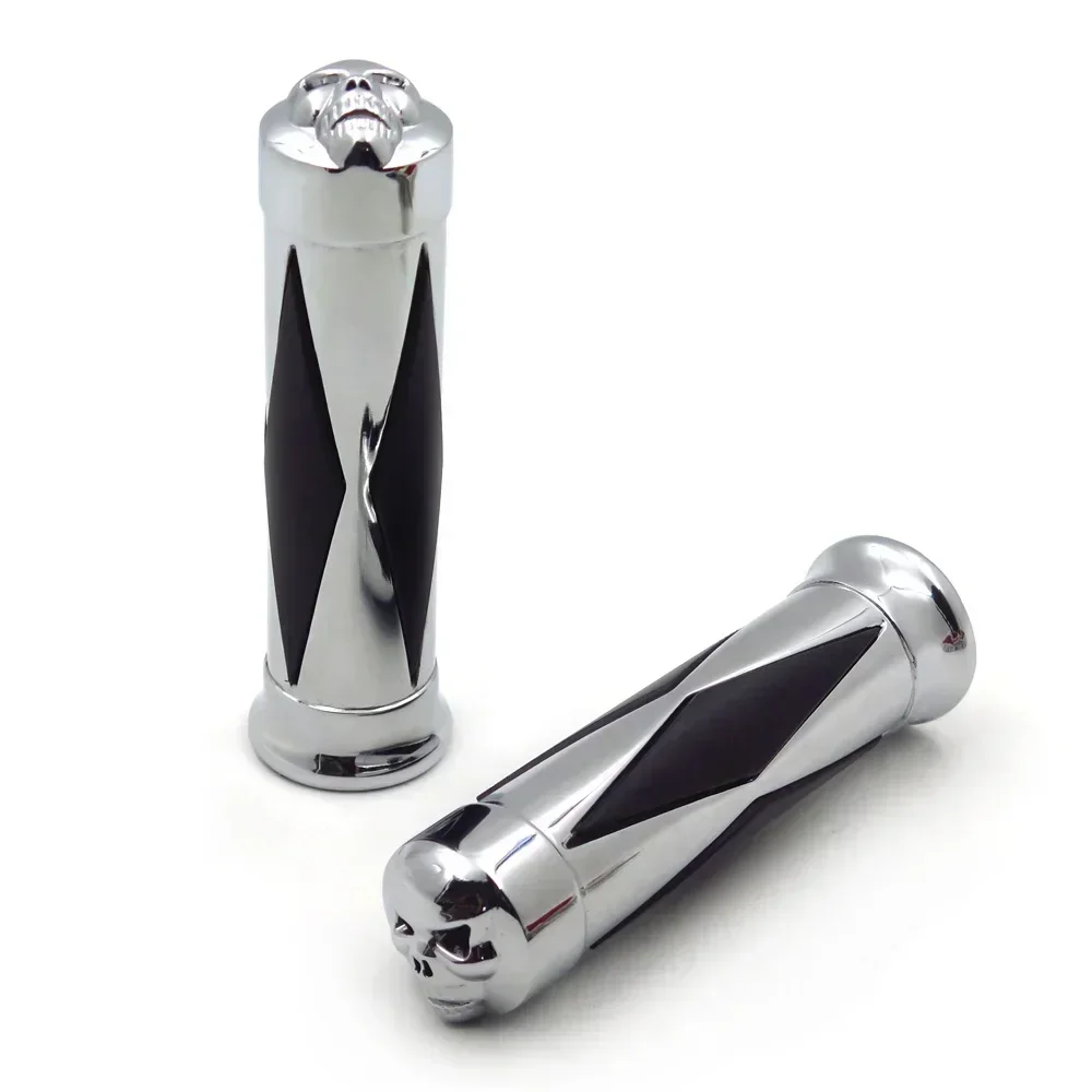 Motorcycle 25mm Diamond Style Grips Handlebar Grips for Harley Davidson Softail Street Bob