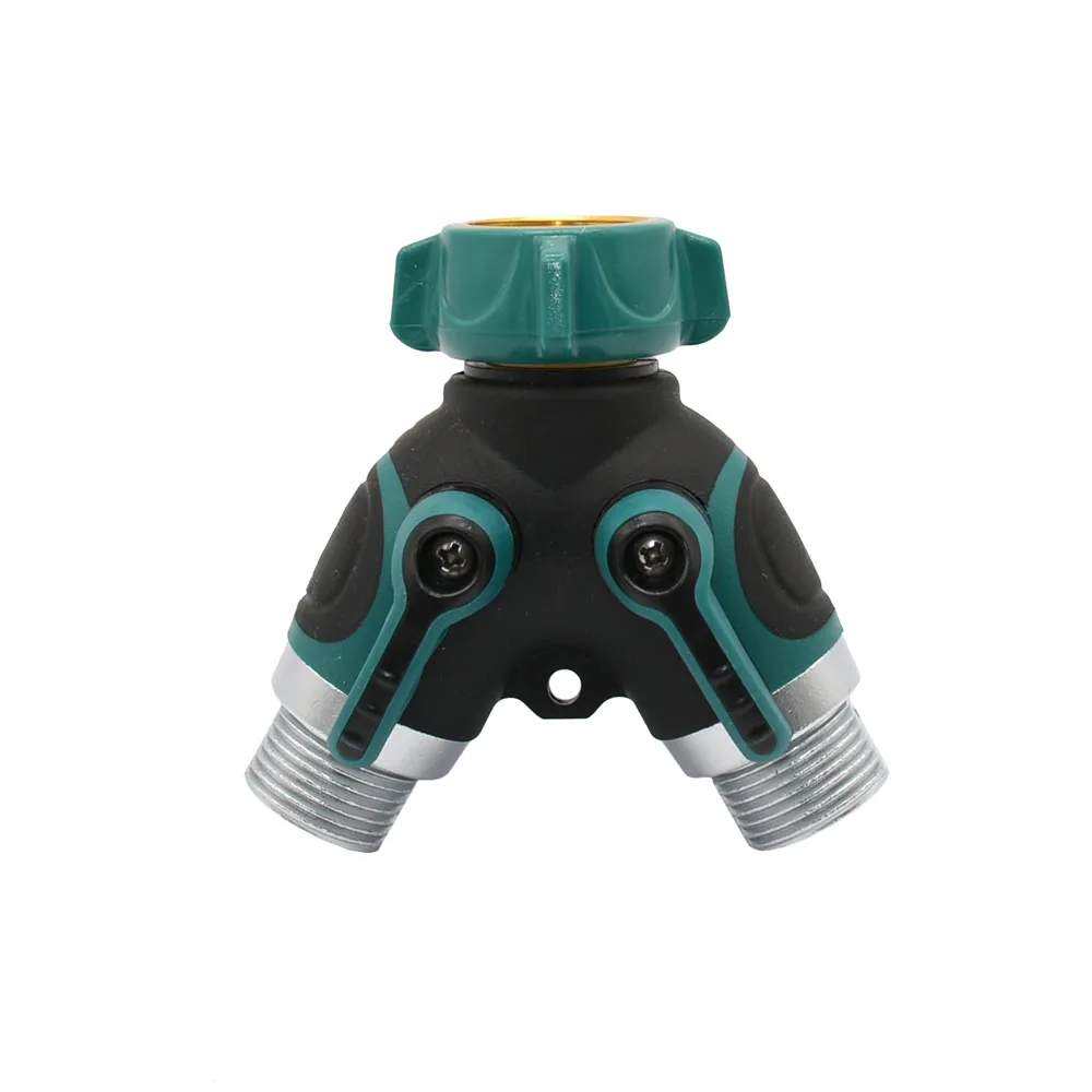 Metal 3/4 inch Thread 2/4-Way Hose Splitter Hose Connector Nipple Garden Tap Y-Type Ball Valve Watering Irrigate System Fittings