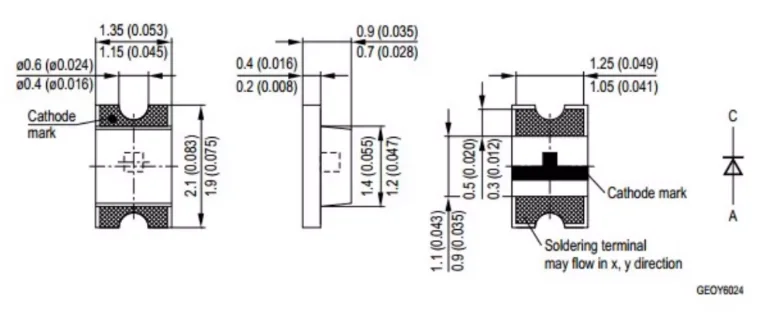 LS R976-NR-1 2012 0805 Red Light Red Light Super Bright LED Wavelength 633nm