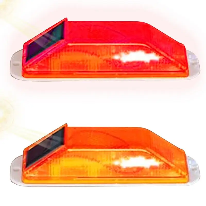 Solar Strobe Warning Light LED Lamp Rechargeable Night Safety Driving Solar Strobe Flashing Lights LED Chip Car Accessories