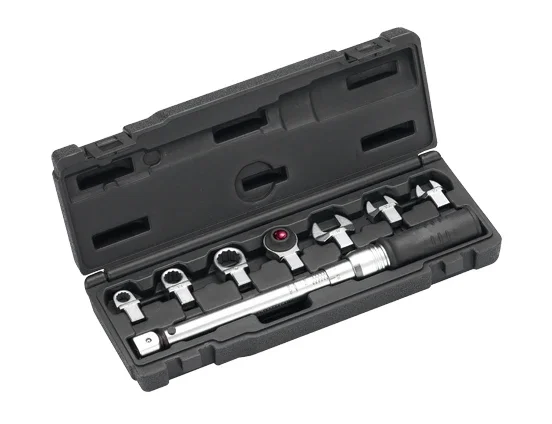 Interchangeable Torque Wrench Set 8 Pcs Insert Flexible Head Torque Wrench Hand Tools Set