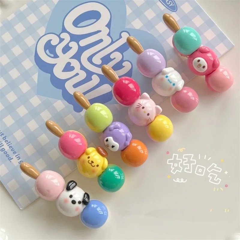 New Cute Food Play Bangs Clip Headdress Candy Color Side Clip Duckbill Clip Hair Sweet Hair Card Girls Jewelry Hair Accessories