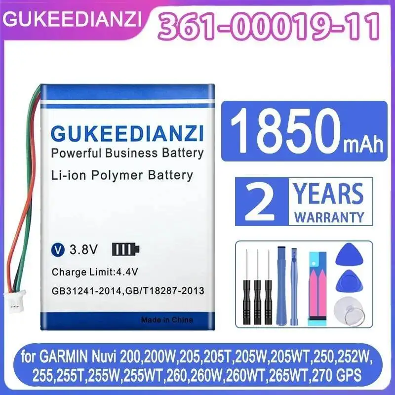 Аккумулятор 361-00019-11 для Garmin Nuvi 200 200 Вт 205 205T 205W 205WT 250 252 Вт 255 255T 255W 255WT 260 260W 260WT 265WT 270 GPS