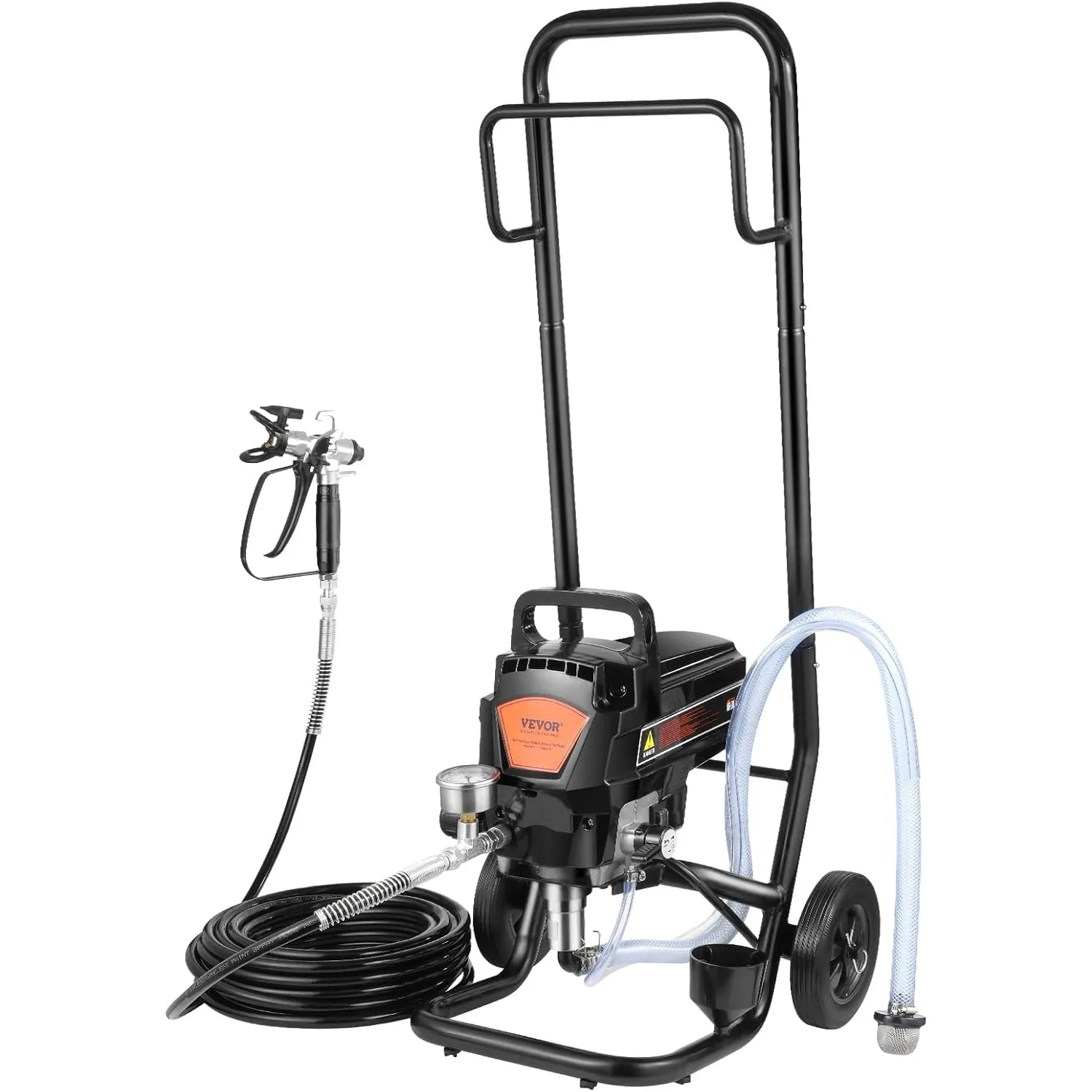 VEVOR Stand Airless spruzzatore di vernice con carrello 950W 3000PSI elettrico ad alta efficienza Fine e anche effetto pittura interni domestici