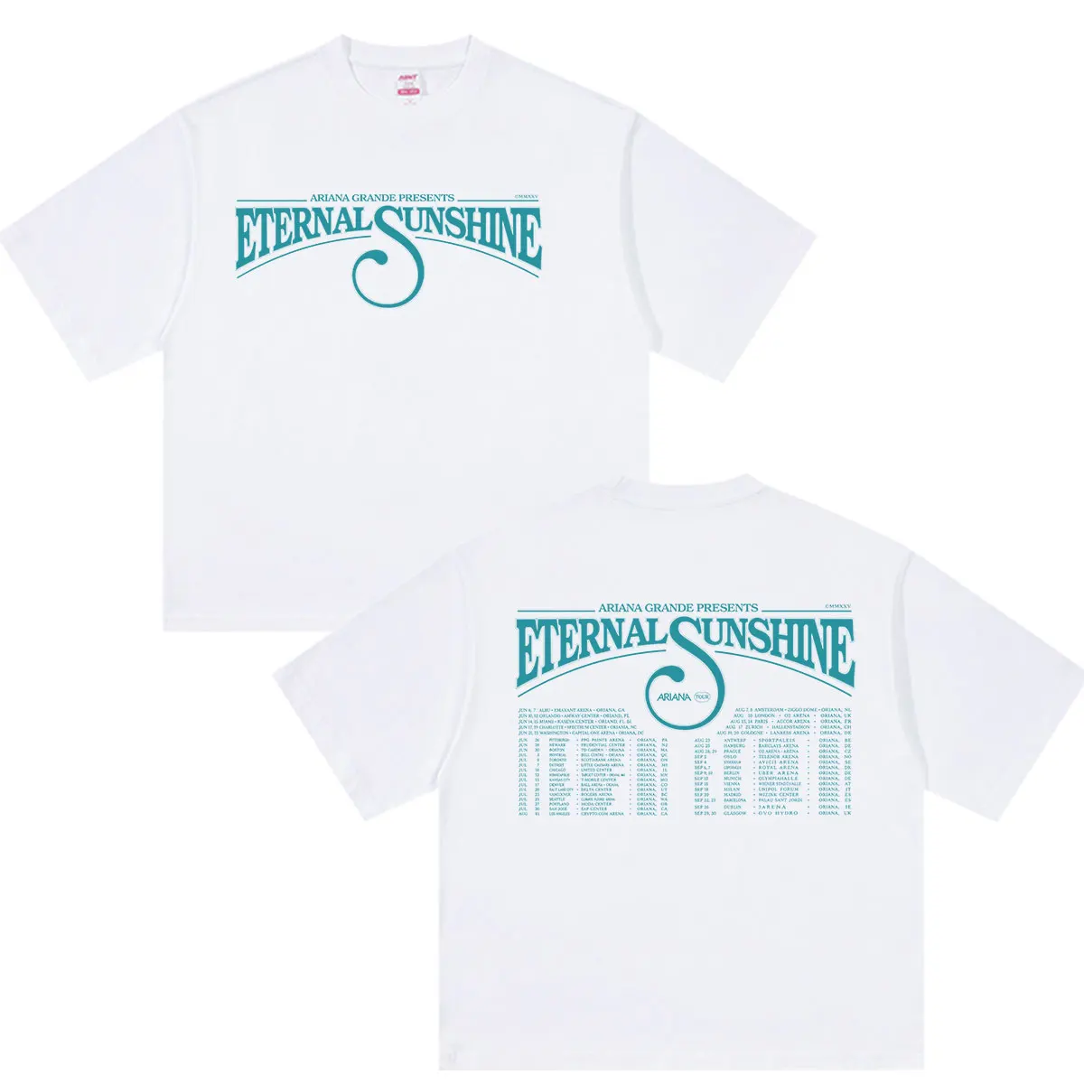 Sängerin Ariana Grande Eternal Sunshine Tour 2026 Bedruckte T-Shirts für Männer und Frauen Retro Oversized Baumwoll-T-Shirt Kleidung Mode T-Shirt – Detail 3