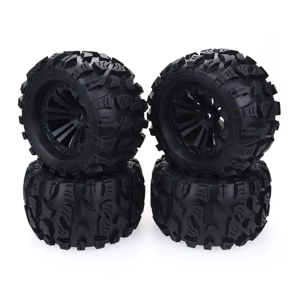 

4PCS 125mm 1/10 for Monster Truck Tire & Wheel Hex 12mm For Trxs Tamiya Kyosho HPI HSP Savage XS TM Flux LRP