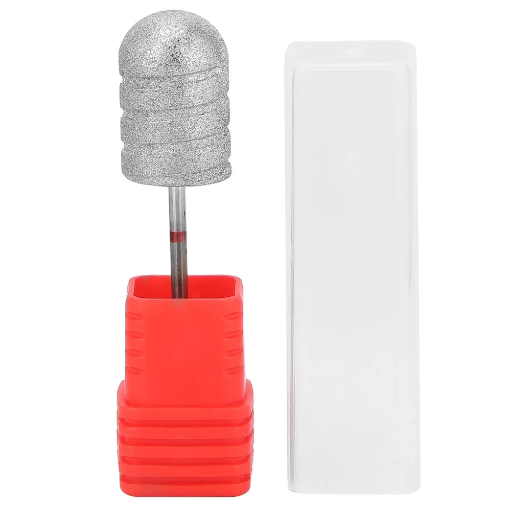 Stainless Steel Stainless Steel Round Pedicure Drill Bit Wear-Resistant 2.35mm Shank Foot Callus & Dead Skin Sanding Cap