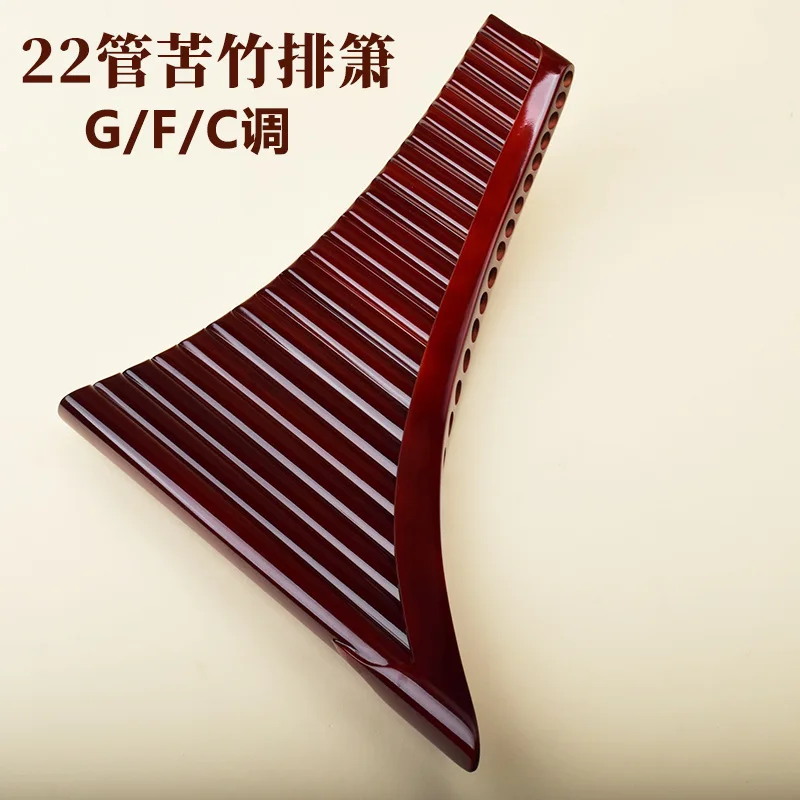Pan Flute 22 Pipes, High-Quality Bitter Bamboo, Romanian Style, Beginner Friendly, G Key Musical Instrument view 2