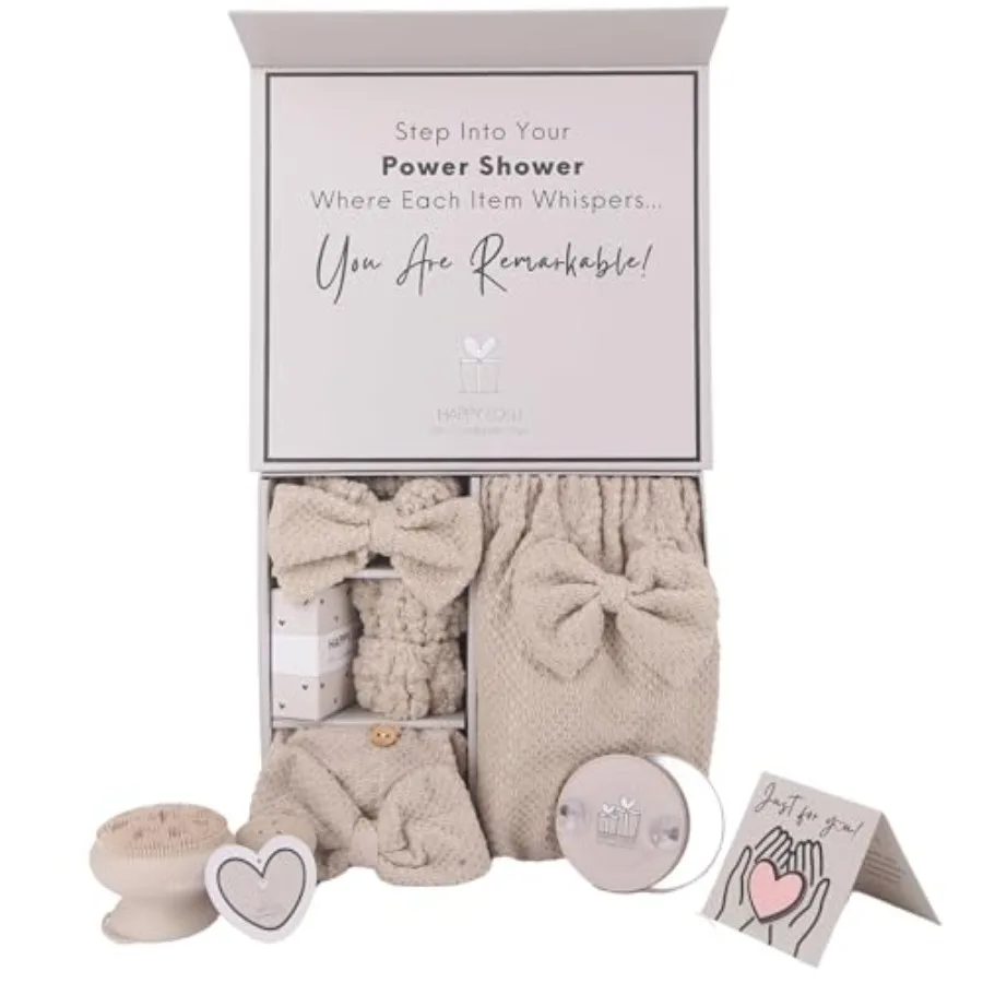 Set de Regalo de Ducha Revitalizante para Adolescentes y Mujeres, Cesta de Pascua y Idea de Regalo de Cumpleaños, Set de Accesorios de Baño Esenciales para Universitarias