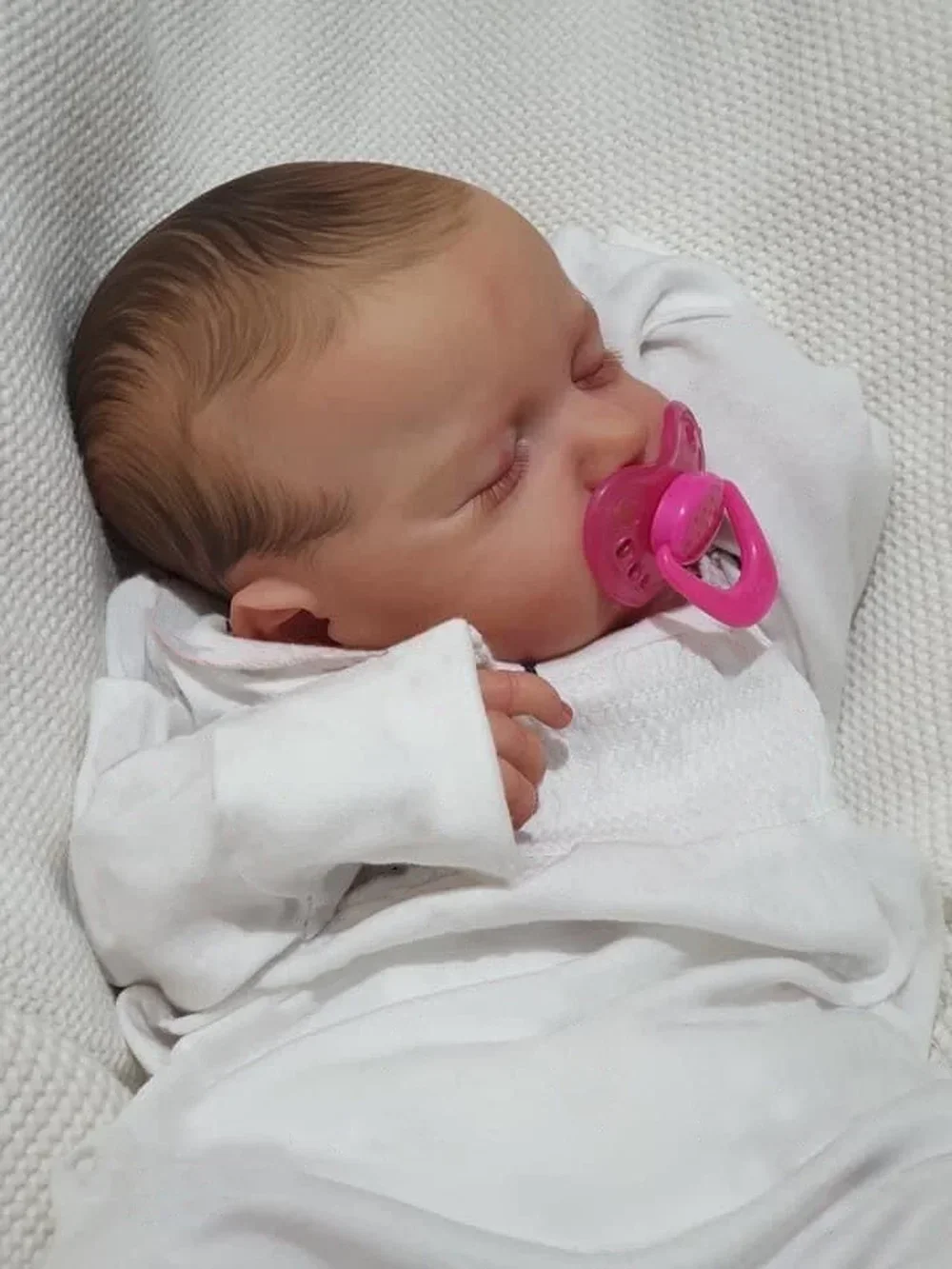 50CM Bebe Doll Sleeping Loulou Newborn Size Baby Doll Reborn Baby Dolls Hand-painted 3D skin multiple Layers Visible Veins