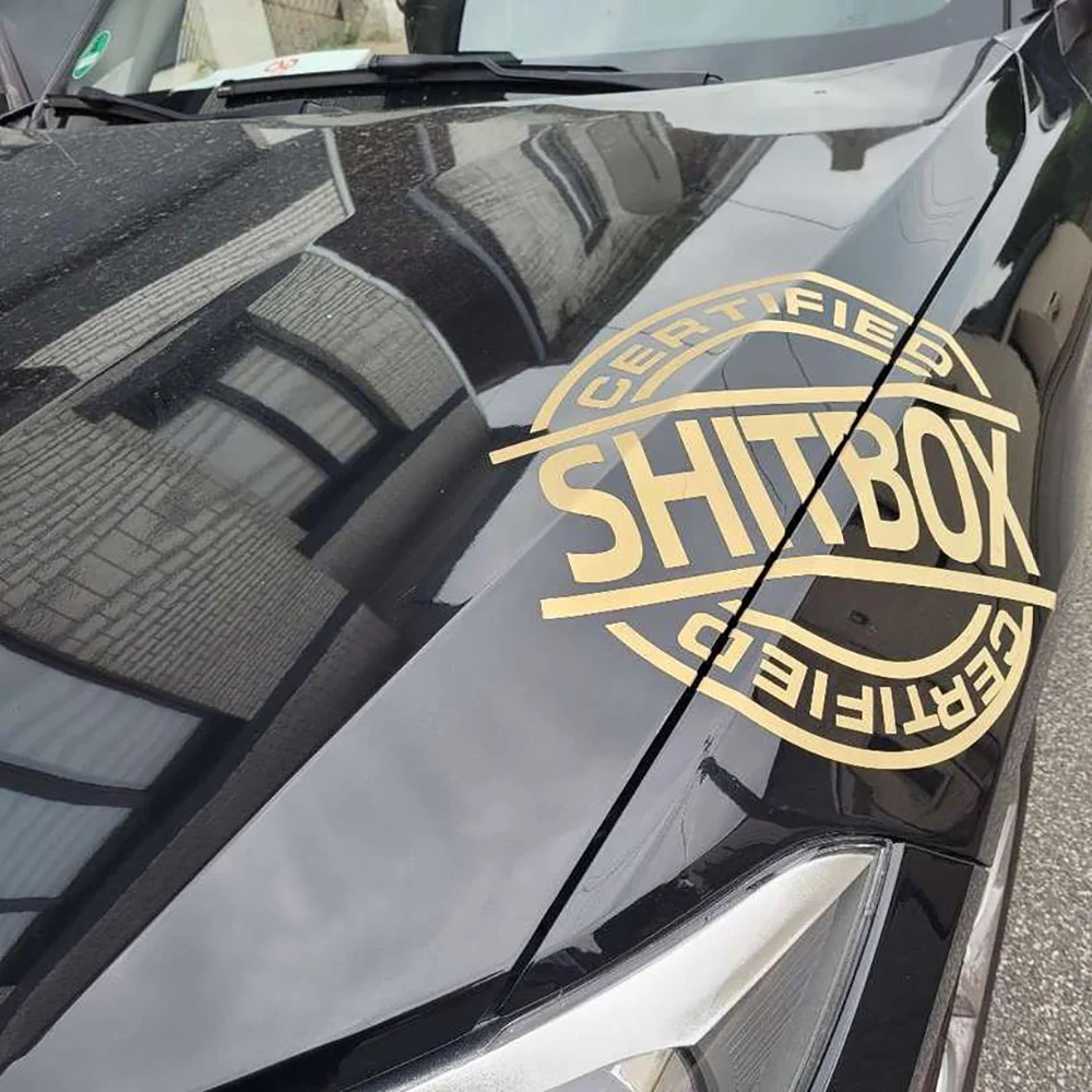 Certified Shitbox Window Vinyl Decals Sticker Creative Car Body Laptop Decorative Funny Car Window Car Styling