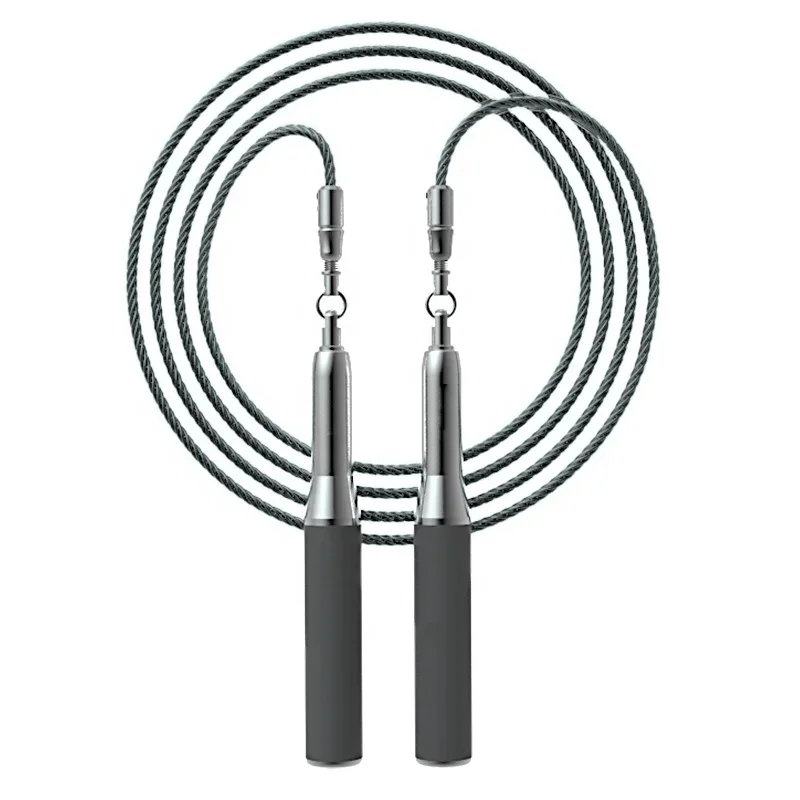 Adjustable aluminum alloy skipping rope intelligent speed fitness sports boxing sports tool, with custom logo, unisex