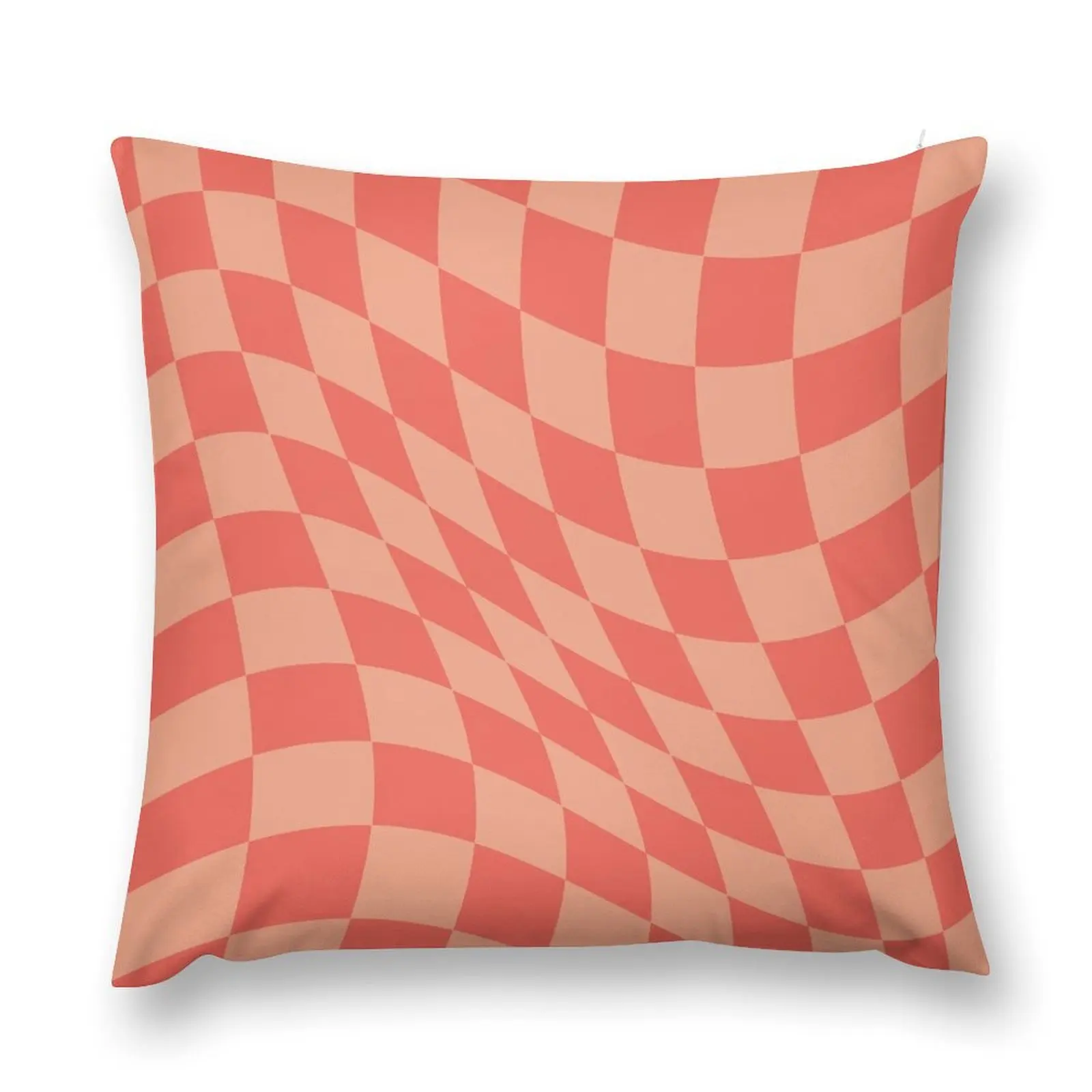 Warped Check Orange Throw Pillow Elastic Cover For Sofa Christmas Pillow Cushion Child sleeping pillows pillow