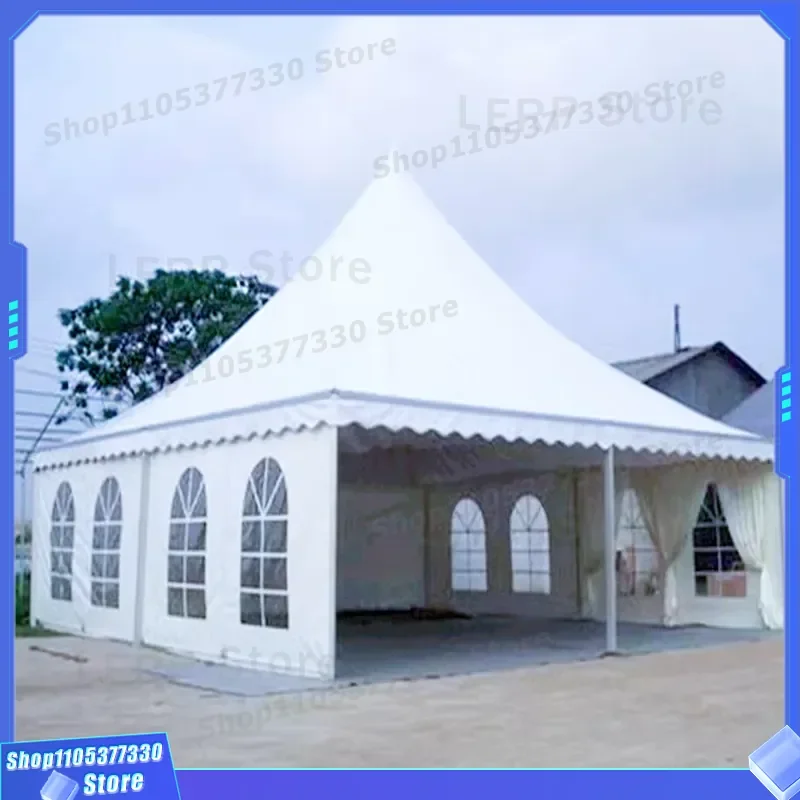 Haoteer Competitive Price Outdoor Durable Waterproof Aluminum Pagoda Marquee Tent 6x6m Clear Roof Wedding Party Tents 7-12