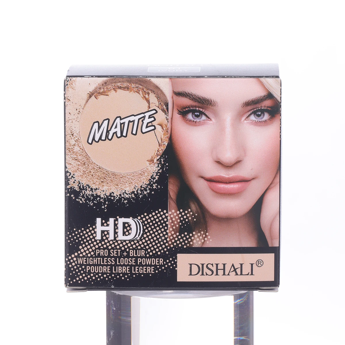 DISHALI-Poudre Translucide Légère, Maquillage Imperméable Longue Durée, Fit Me Docys, Inclinée, 256 adt