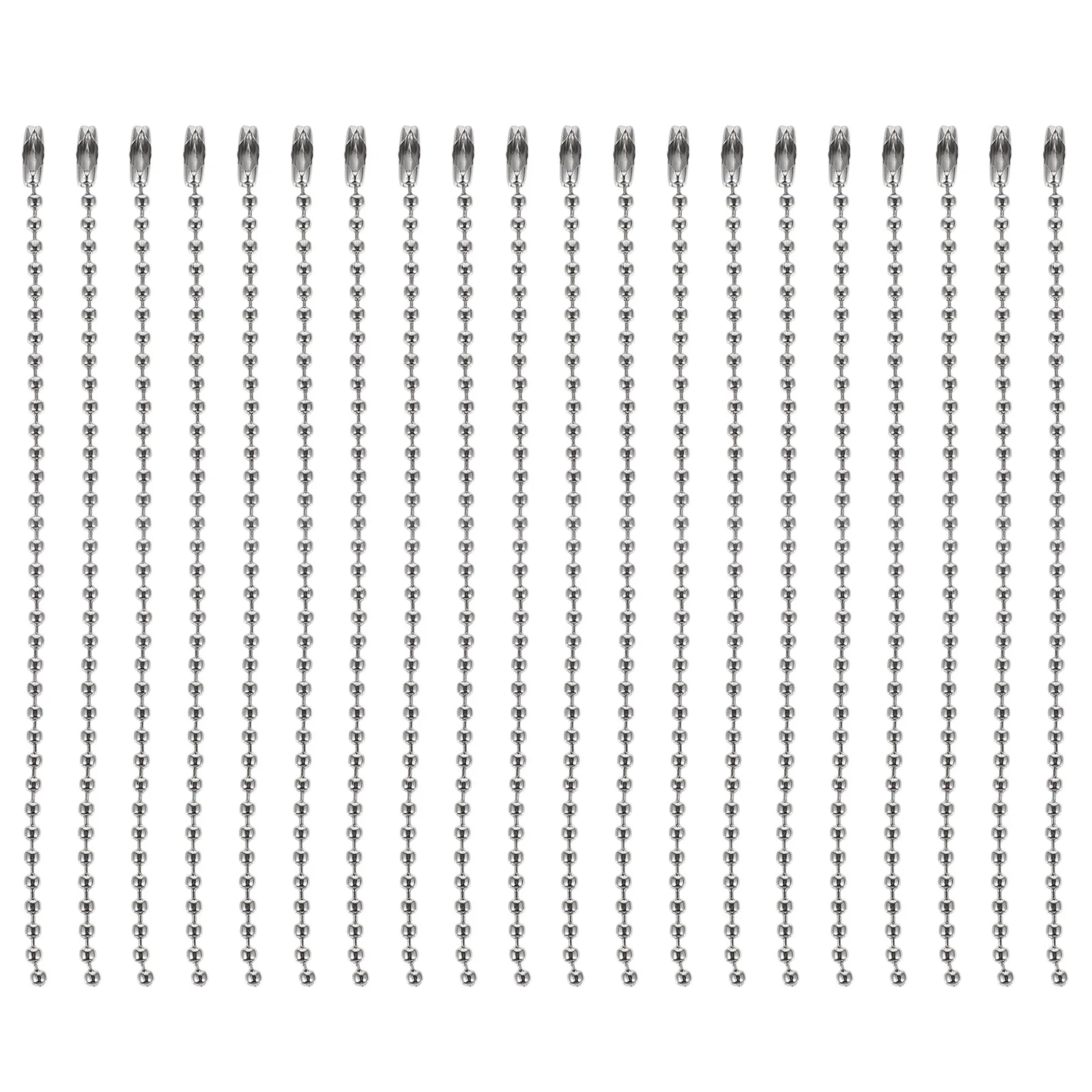 

100 Pcs Ball Chain Label Tags Hanging Connector Iron Bead Chains Metal Premium Durable Bag Jewelry