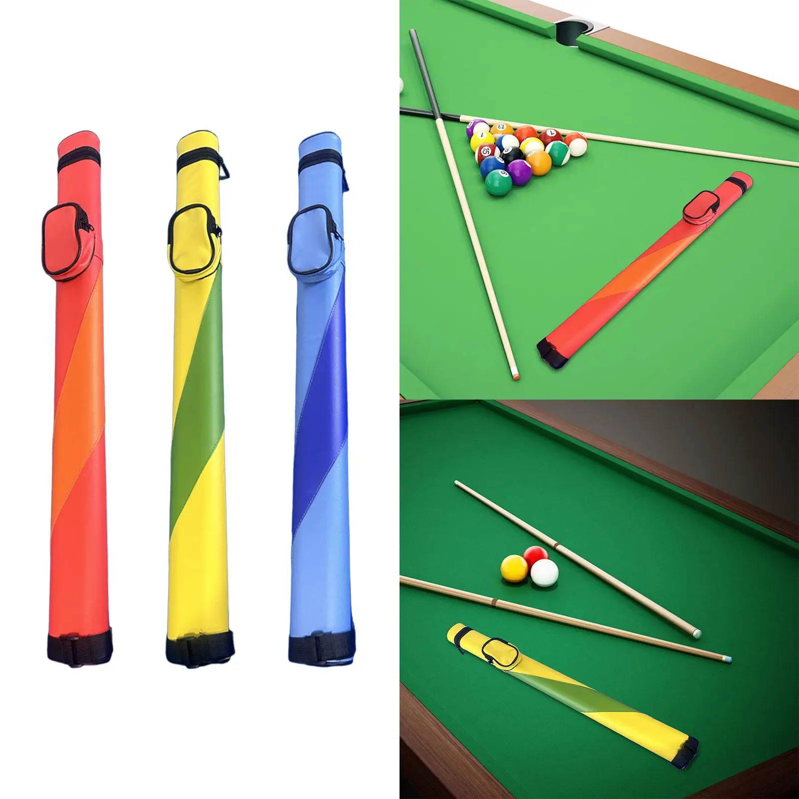 

Billiard Cue Case Holds 1 Complete 1/2 Pool Cue 1x1 Holds 1 Butt and 1 Shaft Scratch Resistant Pool Cue Case Pool Cue Stick Box