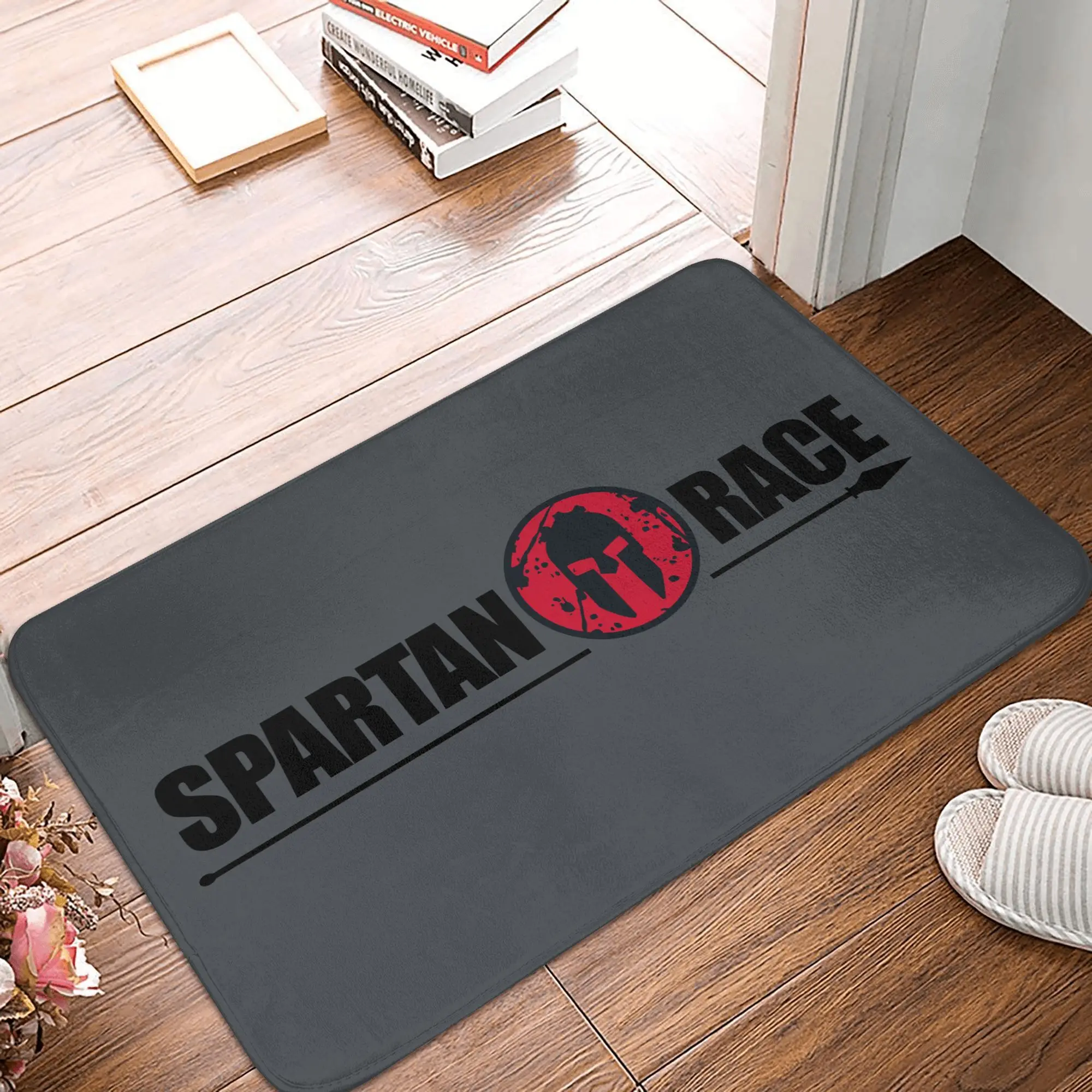 Sparta Spirit Spartan Race Doormat Non-Slip Entrance Kitchen Bathroom Door Floor Mats  Living Room Rug Carpet Footpad