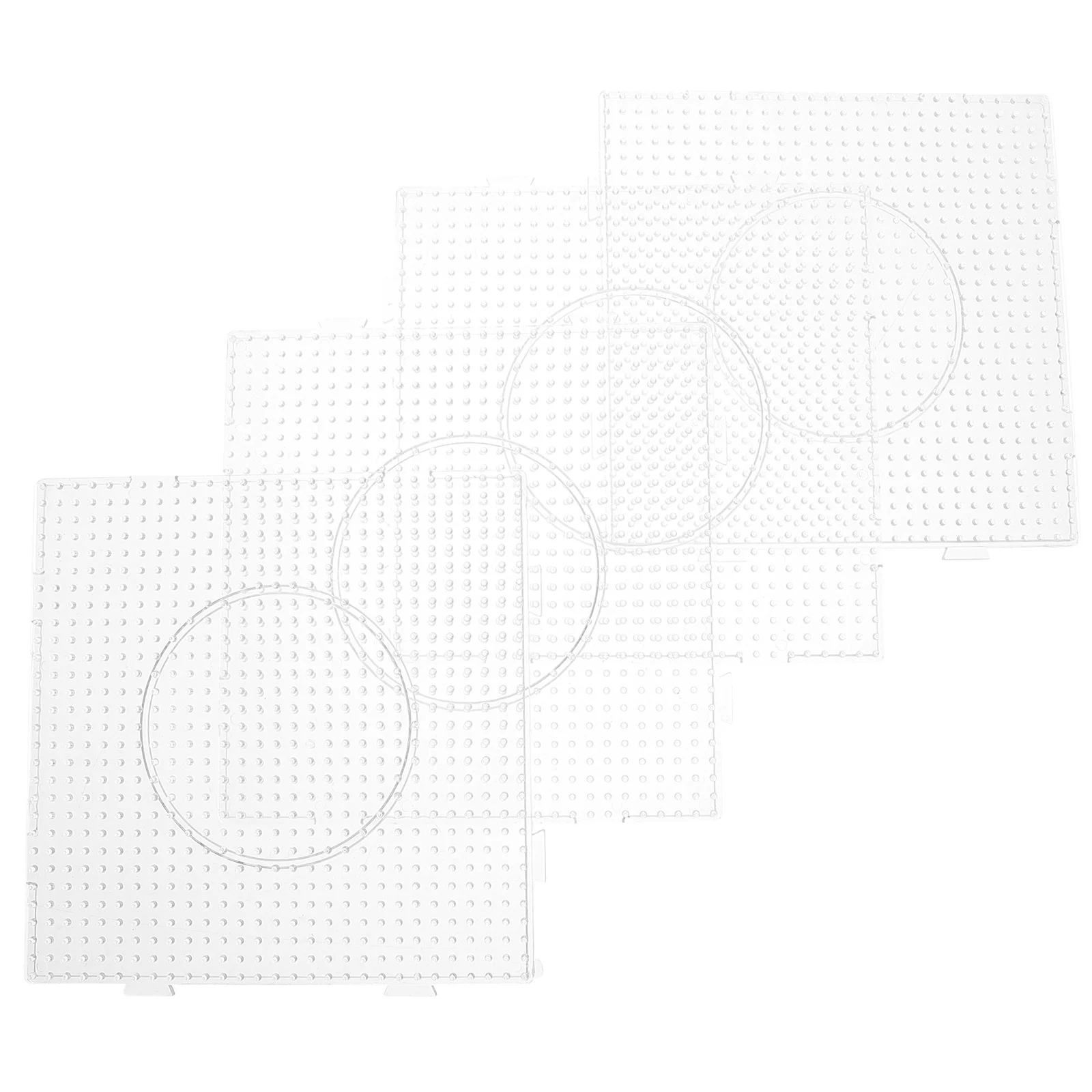 4 pezzi di grandi tavole quadrate in acrilico trasparente per progetti di artigianato fai-da-te, strumento di apprendimento per bambini e ragazzi, sviluppo delle capacità motorie fini