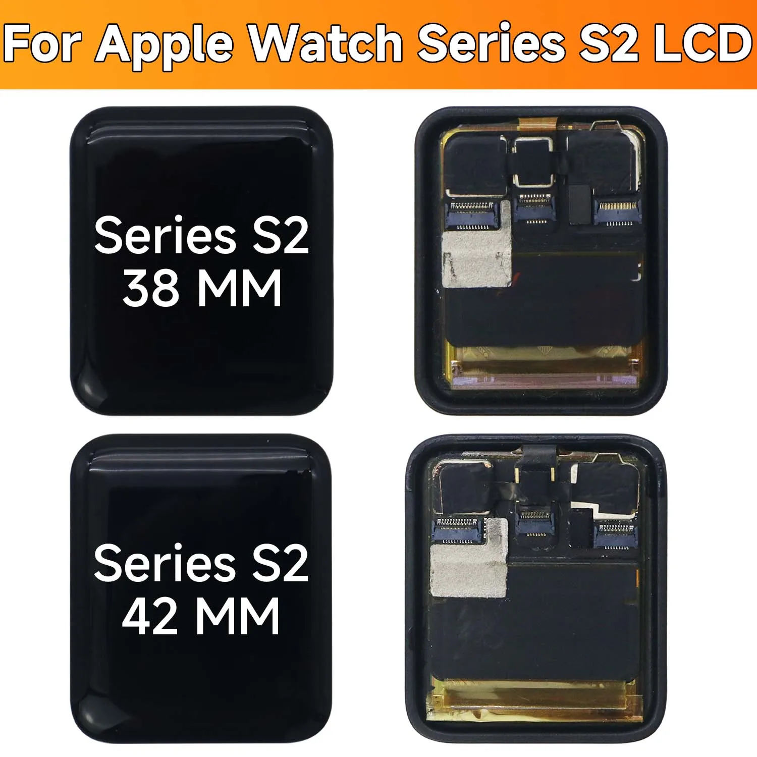 Replacement Touch Digitizer Screen Display LCD For Apple Watch Series 1 2 3 4 5 6 SE 7 8 Assembly