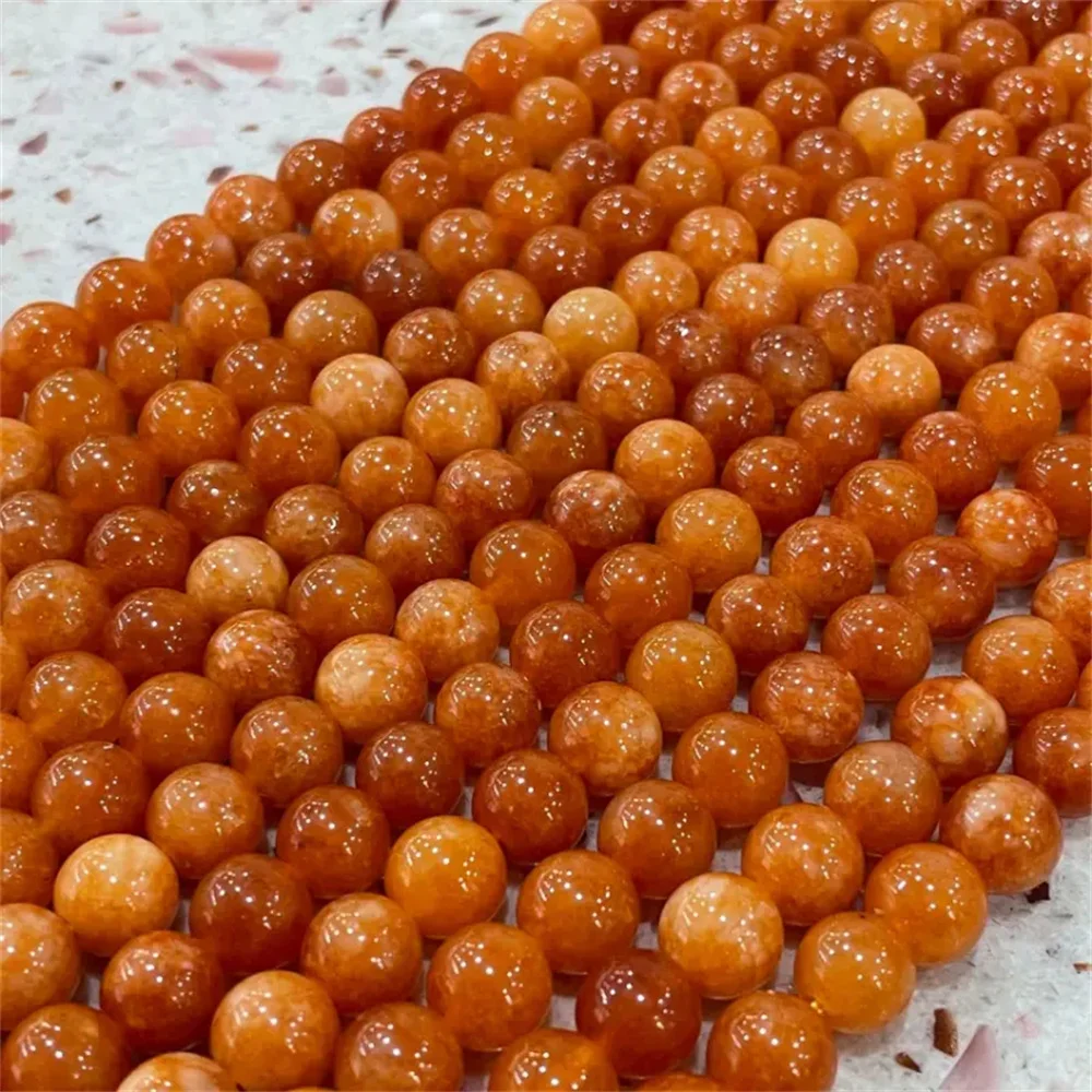 Optimizing Orange Moonlight Sunstone DIY Jewelry Accessories 6mm 8mm10mm Natural Color Emerald Loose Beads