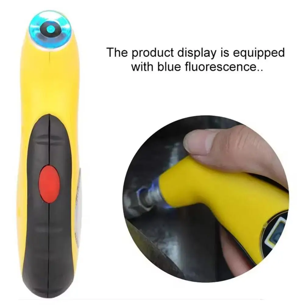 Auto Digitales Reifendruckmessgerät Hohe Präzision 0,5 PSI Auflösung, LCD-Display, explosionsgeschützt für Auto Fahrrad (PSI/BAR/KPA) H9G0