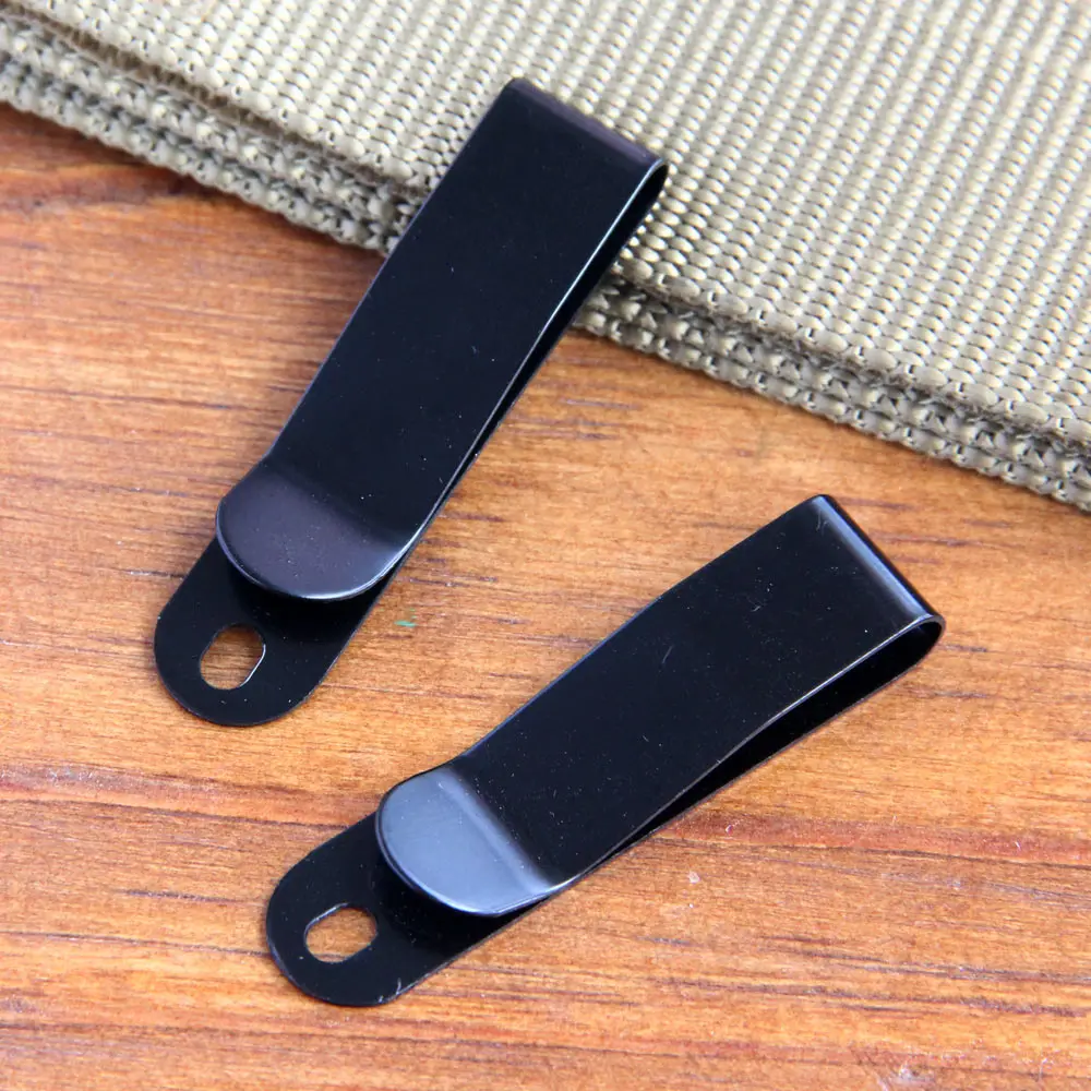 Black Kydex Holster Quick Clips Tactical Sheath Holster Pouch Metal Belt Clip Loop Clamp Buckle Small Handy Spare Part