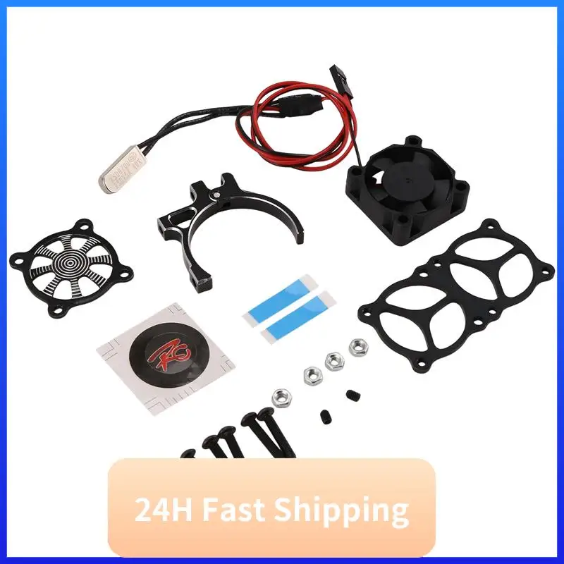 

T30C Новый для радиоуправляемого автомобиля 3650 3660 550 540, радиатор двигателя, охлаждающий вентилятор с термодатчиком, зажим из алюминиевого сплава с ЧПУ, радиатор