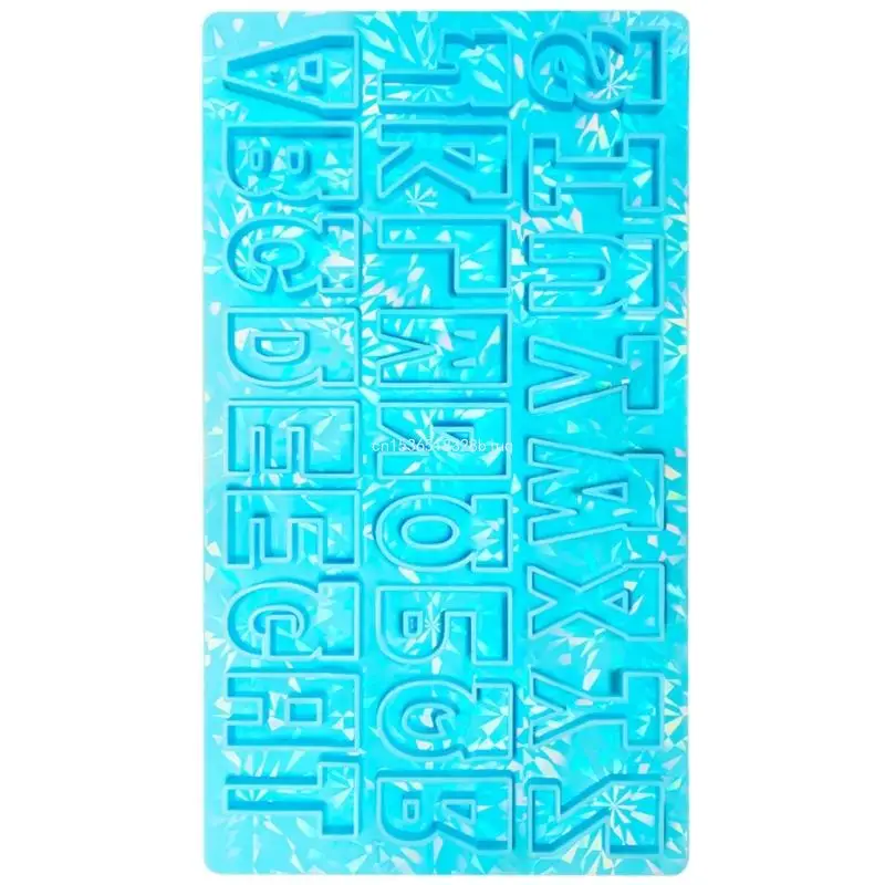 Silicone Alphabets Resin Casting Molds Ste Reusable Letter Mold Set for Jewelry Making Keychains Pendants Crafts Dropship