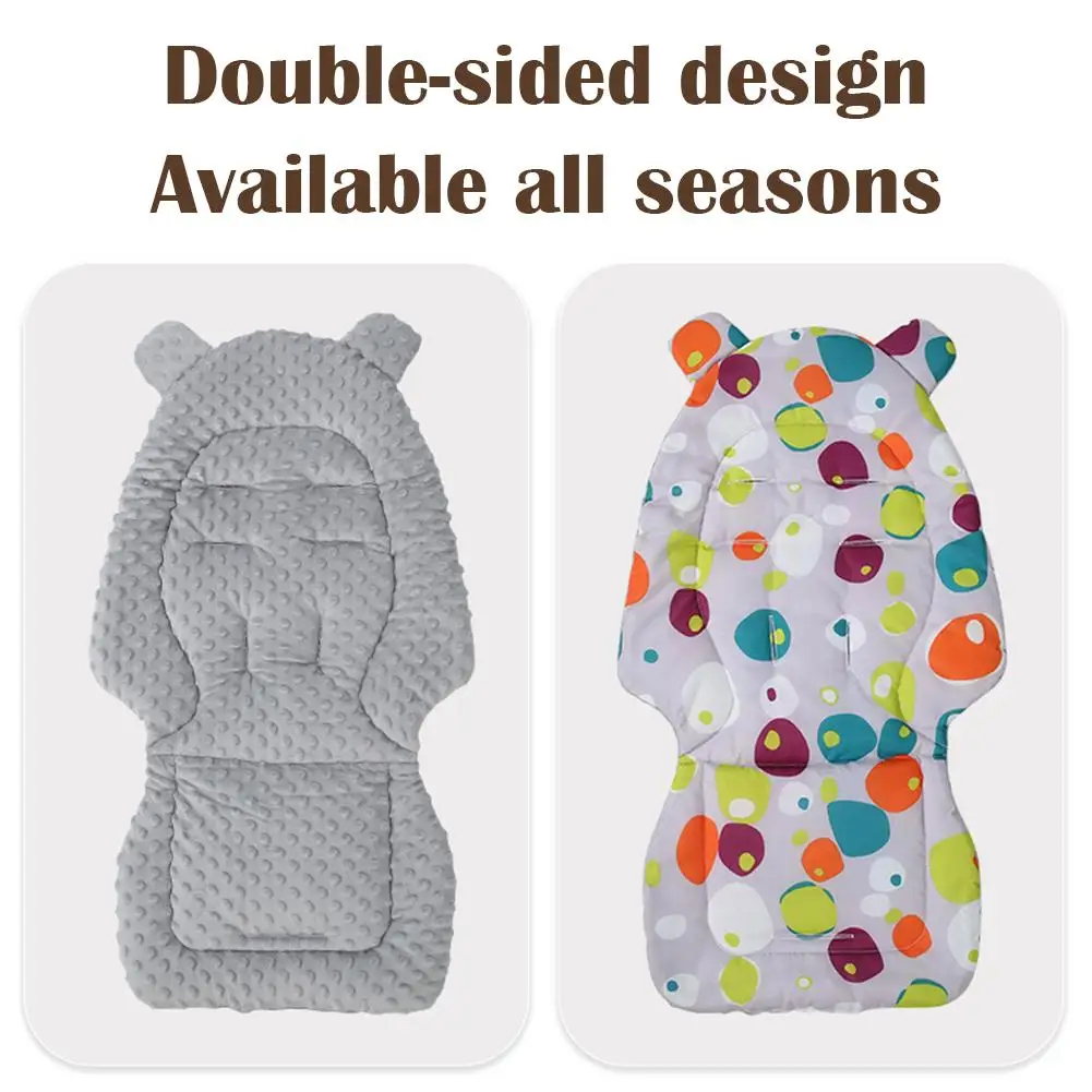 Baby Stroller Seat Cushion Infant Double-sided Cart Seat Pad 2025 New Thick Warm Cushion Universal Baby Stroller Accessories view 6