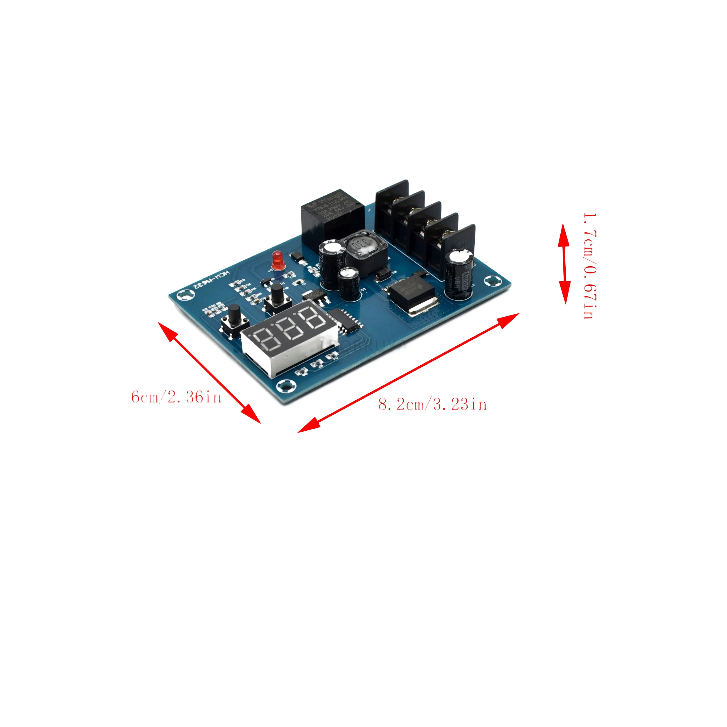 Módulo de control de carga de batería de litio, interruptor de protección de control de carga de batería, 12- 24V, un paquete de dos XH-M603, 2623