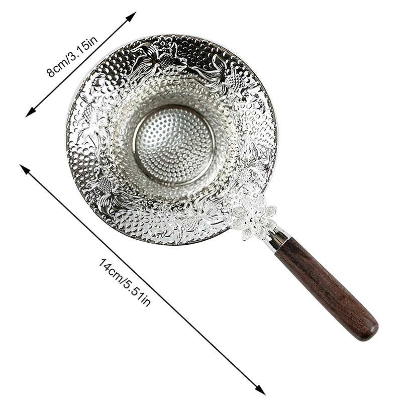 Metal Mesh Tea Strainer Stainless Steel Filter Sieve Teaware Lace Tea Drain Useful Tea Infusers Kitchen Accessories